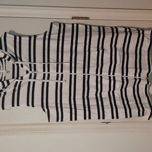 Beach Cover-up. Navy stripe size XXL
